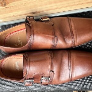 CHRISTIAN LOUBOUTIN MORTIMER FLAT CALF PATINE HAVANE